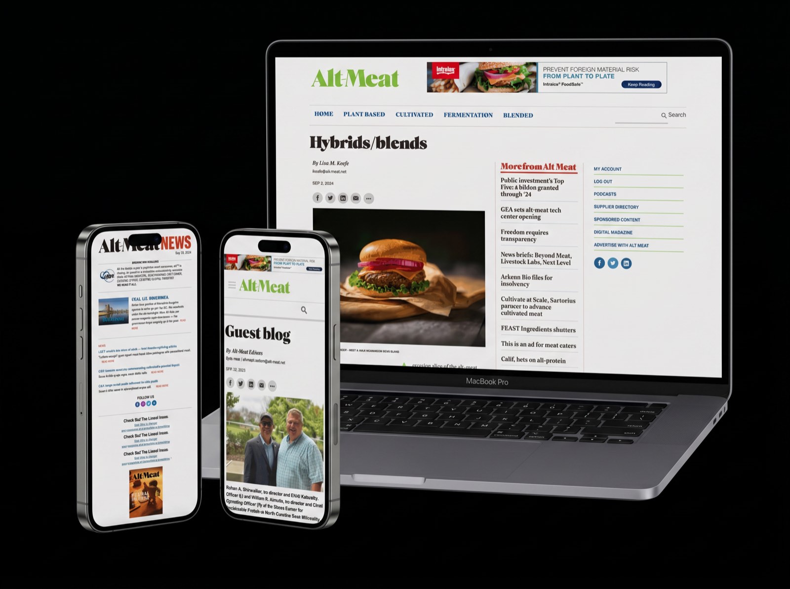 Alt-Meat website hero